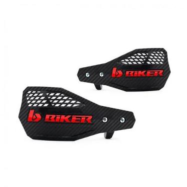 Imagem de Protetor de Mão Biker A1r Carbon Motocross Trilha, Preto / Vermelho