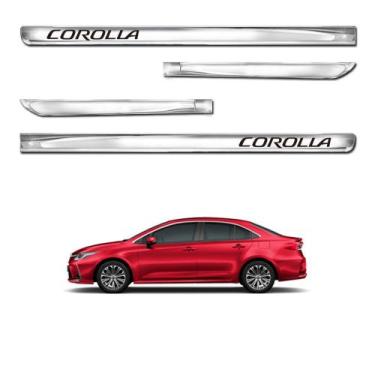 Imagem de Kit Friso Lateral Personalizado Modelo X-Treme Cor Cromado Corolla 200
