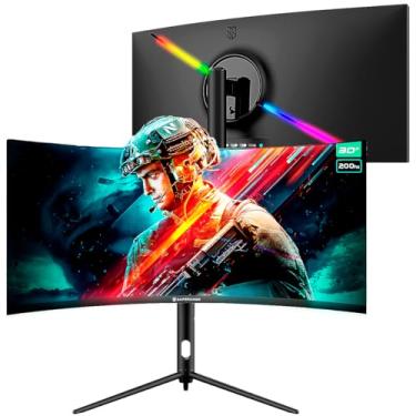 Imagem de Monitor Gamer Ultrawide Curvo Safe Gamer 30'' WFHD 200Hz 1MS HDMI DP VA Adaptive-sync Preto
