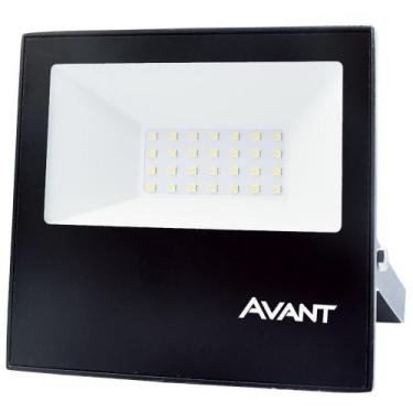 Imagem de Refletor Led Holofote Avant 30W Luz Branco Frio 6500K 2250 Lúmens Slim