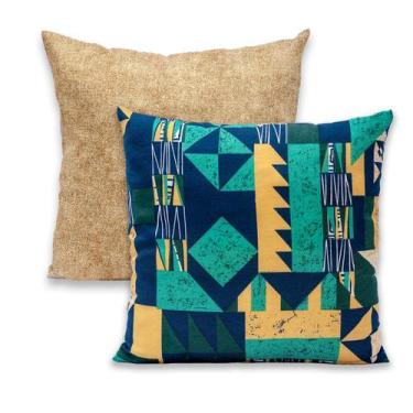 Imagem de Kit 2 Capas de Almofada com Zíper 40x40cm Gorgurinho - RAFALORO, GEOMÉ