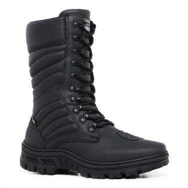 Imagem de Bota Coturno Cano Alto Masculino Tático Cadarço Segurança Motoqueiro R