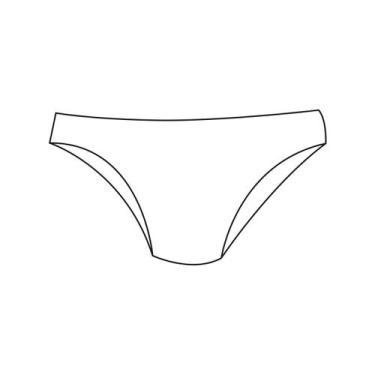 Imagem de Molde lingerie calcinha tanga tamanho P ao GG by Marlene Mukai - EDITO