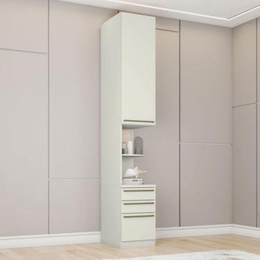 Imagem de Mesa de Cabeceira Modulada 2 Portas 3 Gavetas Seletto Areia Hp Henn, C