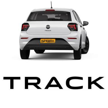Imagem de Adesivo Traseiro Para Polo Track 2023 Vw Emblema Preto - SPORTINOX