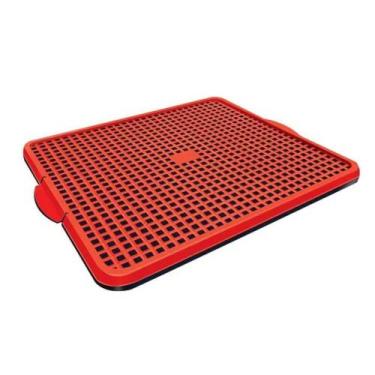 Imagem de Sanitário Canino Pet Tapete Higiênico Lavável Dog Vermelho - MecPet