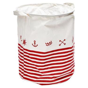 Imagem de Cesto Organizador  Roupa Suja Sustentação Fechamento 35x45 - Vb Home, 