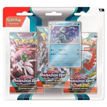 Imagem de Pokemon Scarlet & Violet—Paradox Rift 3 Pack Blister Featuring Arctibax OR Cetitan