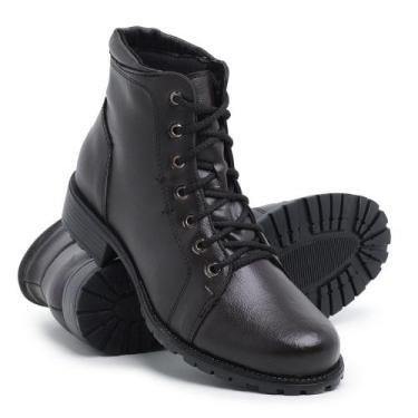 Imagem de Coturno Feminino Bota Botina Militar Cano Médio - Mena Infinity, 38, M