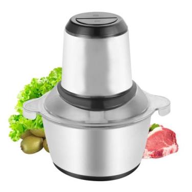 Imagem de Multiprocessador Elétrico Triturador 2L Moedor Carne Legumes, 110V