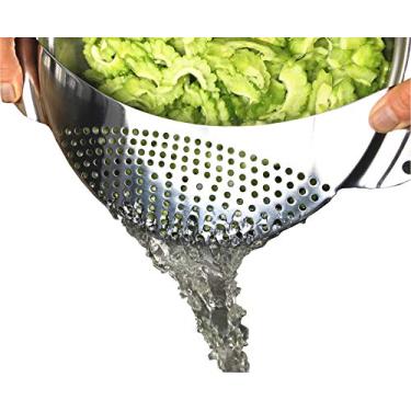 Imagem de Panela Inoxidavel Pote Spaghetti Peneira, Premium Steel Food Massas Vegetais Drainer Peneira Cabe todos os potes ate 25 cm