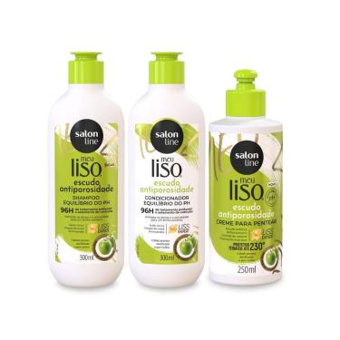 Imagem de Kit Shampoo + Condicionador + Creme Antiporos Ph, Salon Line