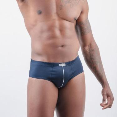 Imagem de Cueca Nawes Slip Lisa em Microfibra com Viés N12 C/3, Cores sortidas, 