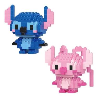 Imagem de Kit Angel E Stitch De Bloco De Montar Desenho Animados Lego - Bricks