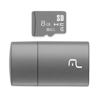 Imagem de Leitor USB com Cartao SD 8GB Multilaser