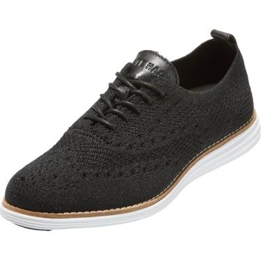 Imagem de Cole Haan Oxford feminino original Grand Stitchlite Wingtip, Malha preta/branco óptico, 7
