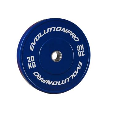 Imagem de Par Anilha Olímpica Bumper Azul 20Kg