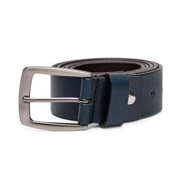 Imagem de Cinto Masculino Largo Couro 100% Ajustável Casual Social Cores - onix 