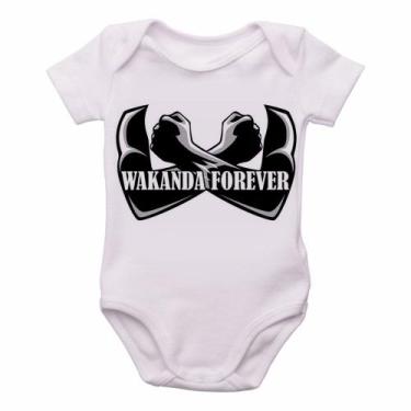 Imagem de body nenê criança roupa bebê Wakanda - Empório Dutra, G   ( 4-8 Meses 