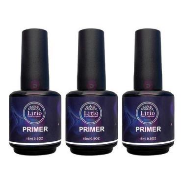 Imagem de Kit 3 Primer Lirió Unhas Gel Acrigel Fibra Led Uv Porcelana - Mr Venda