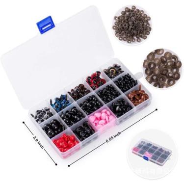 Imagem de Kit 280 Peças Olhos E Focinhos P/ Amigurumi C/ Travas + Case - Armarin