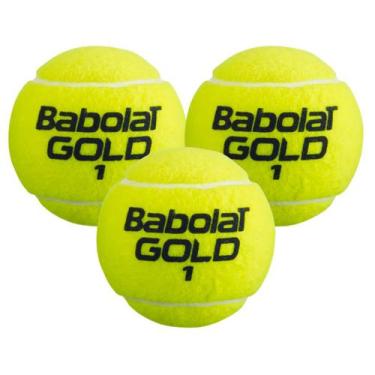 Imagem de Bola De Tênis Babolat Gold Championship X3 Amarelo, Amarelo, UN