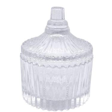 Imagem de Bomboniere de vidro com tampa 8,5x7cm - SPIDER