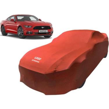Imagem de Capa De Tecido Para Carro Ford Mustang Shelby Gt500 - Mz, Vermelha