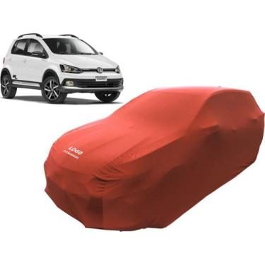 Imagem de Capa De Tecido Para Proteção Carro Volkswagen Crossfox Luxo - Mz, Verm