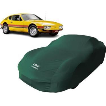 Imagem de Capa Para Cobrir Carro Volkswagen Sp2 Tecido Helanca - Mz, Verde