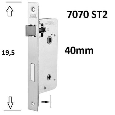 Imagem de Maquina de fechadura Banheiro St2 40mm Lafonte  7070-Avulsa