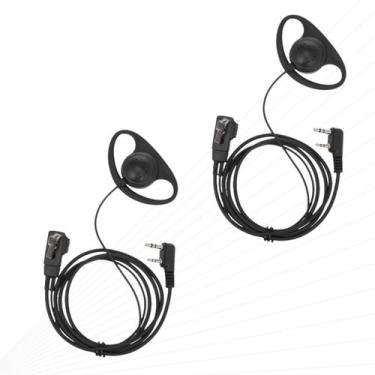 Imagem de Kit 2 Fone Microfone Baofeng Para Rádio Uhf Uv-16 Plus - Lellis Rocha