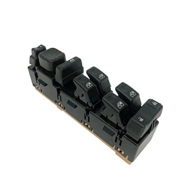 Imagem de Interruptor de janela Master Power Trava frontal do lado do motorista com interruptor de espelho e módulo | Substituição para Chevy, GMC, Cadillac e Hummer 2003-2006 | Substitui # 15883319, DWS-394
