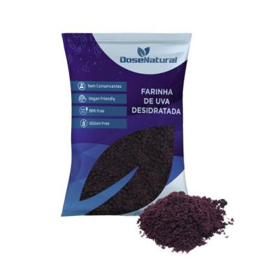 Imagem de Farinha de Uva Premium Desidratada a melhor 100% - DoseNatural, 250g