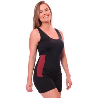 Imagem de Maiô Natação Hidroginástica - Brás e Cia, Preto, Rosa, XG