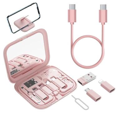 Imagem de YANZIE Kit adaptador USB-C para iPhone 16/17 Pro, Google Pixel e Samsung Galaxy - USB-A para C, Micro-USB para Tipo-C, cabo USB-C curto, OTG, capa espelhada