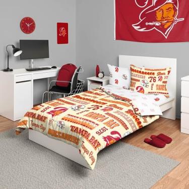 Imagem de FOCO Tampa Bay Buccaneers NFL Retro Bed in a Bag Jogo de cama com 5 peças Twin Set