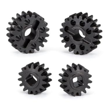 Imagem de CobraCrawler Heat Treated Steel 15T/20T Portal Overdrive Gear 36% OD 12T/23T Standard Gear for Axial 1/10 Capra F9 SCX10 III AR45 Portal Axle (14T 21T)