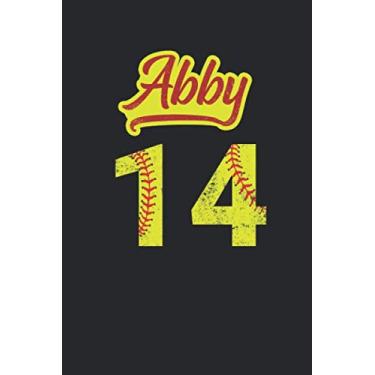 Imagem de Abby 14: Softball Blank Notebook for Catcher/Pitcher Girls Training Journal at Sports, High School, College, University