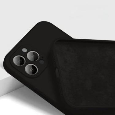 Imagem de Capa de telefone quadrada de silicone macio líquido para iphone 11 12 13 pro xs xr max mini 7 8 se 2020 x plus capa traseira à prova de choque, a, para 12 pro max 6.7