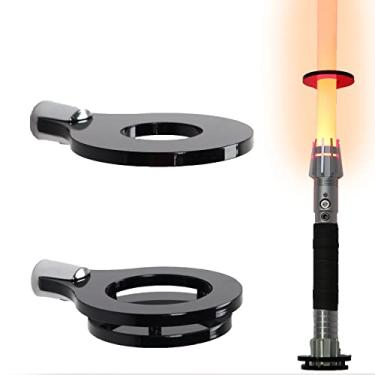 Imagem de WANLIAN Suporte de Parede para Sabre de Luz, Suporte Vertical para Sabre de Luz, Acrílico, Suporte para Exibição de Sabre de Luz, Parede (Preto, Segura 1 Sabre de Luz)