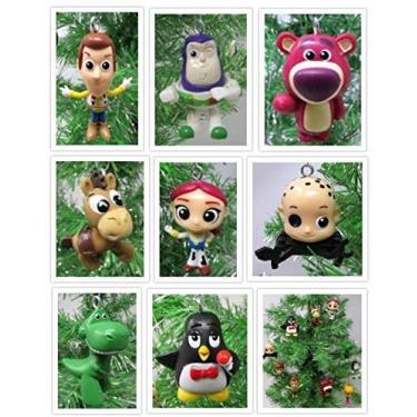 Imagem de Toy Story Conjunto de Enfeites de Árvore de Natal para Feriados com Woody, Jessie, Buzz Lightyear, Bullseye e Alien 1 A 2 Enfeites