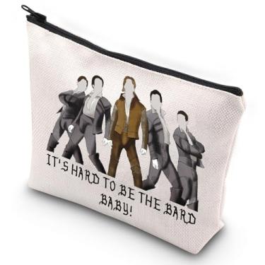 Imagem de G2TUP Something Rotten The Musical Makeup Bag Nick & Nigel Fans Gift It's Hard To Be The Bard Baby Theatre Bolsa com zíper Bolsa Broadway Musical Merch, Hard To Be The Bard, ♚