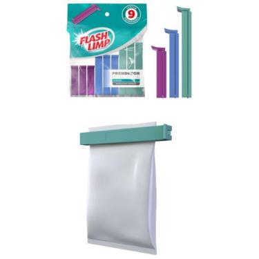 Imagem de Clipe Prendedor Fecha Veda Embalagens Sacos Lacre Cozinha - FLASH LIMP