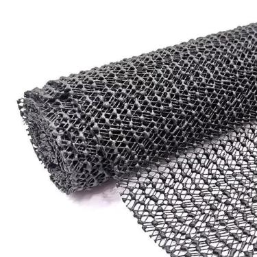 Imagem de Borracha Antiderrapante Artesanato 30Cm Com 1.5 Metro Preto