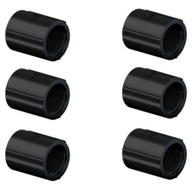 Imagem de 6 Luvas Para Eletroduto 3/4" Tigre Pvc Rosqueável