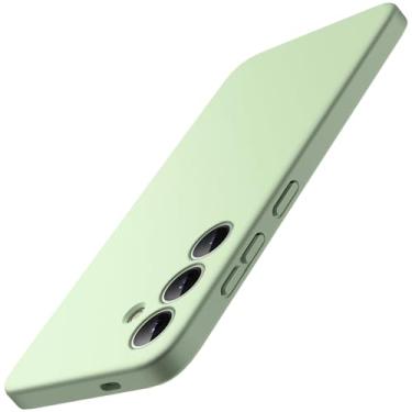 Imagem de JETech Capa Fina Fit para Samsung Galaxy S24 5G, Proteção Total da Lente da Câmera, Case Protetora Fina de TPU Macio para Telefone, Acabamento Fosco, Capinha à Prova de Choque (Verde)