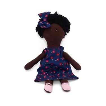 Imagem de Vestido Infantil para Bebê de 9 Meses + Boneca de Pano + Laço de Cabel