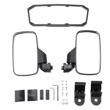 Imagem de Espelho de Vista Traseira Utv, à Prova de Choque Grande Angular HD Espelho Traseiro Central, Acessórios para Espelho Retrovisor para Polaris 500 570 1000 900 Xp Geral 1000