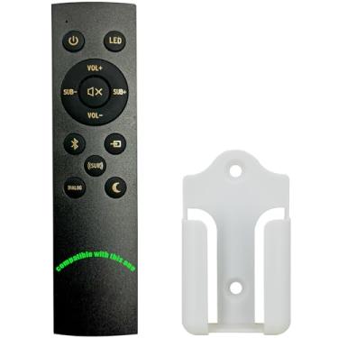 Imagem de 1067744 Controle remoto de substituição aplicável para Klipsch Sound Bar R-4B II R-4BII 1067420 BAR 40 Cinema 400, com suporte de montagem na parede